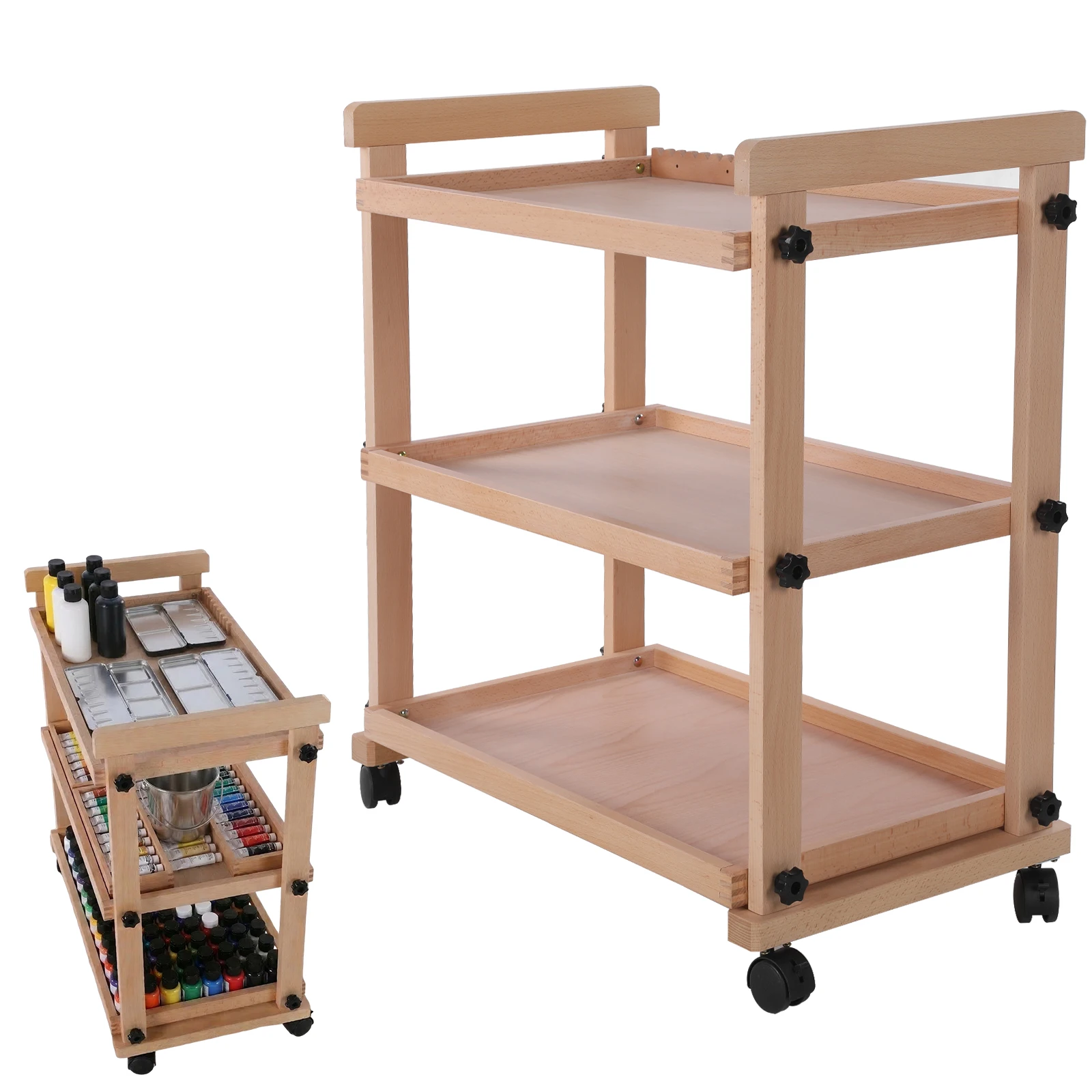 Solid Beechwood Art Cart Storage Organizer Multi-layer Art Supplies Studio Cart Studio Special Painting Cart for Adults Artists
Solid Beechwood Art Cart Storage Organizer Multi-layer Art Supplies Studio Cart Studio Special Painting Cart for Adults Artists