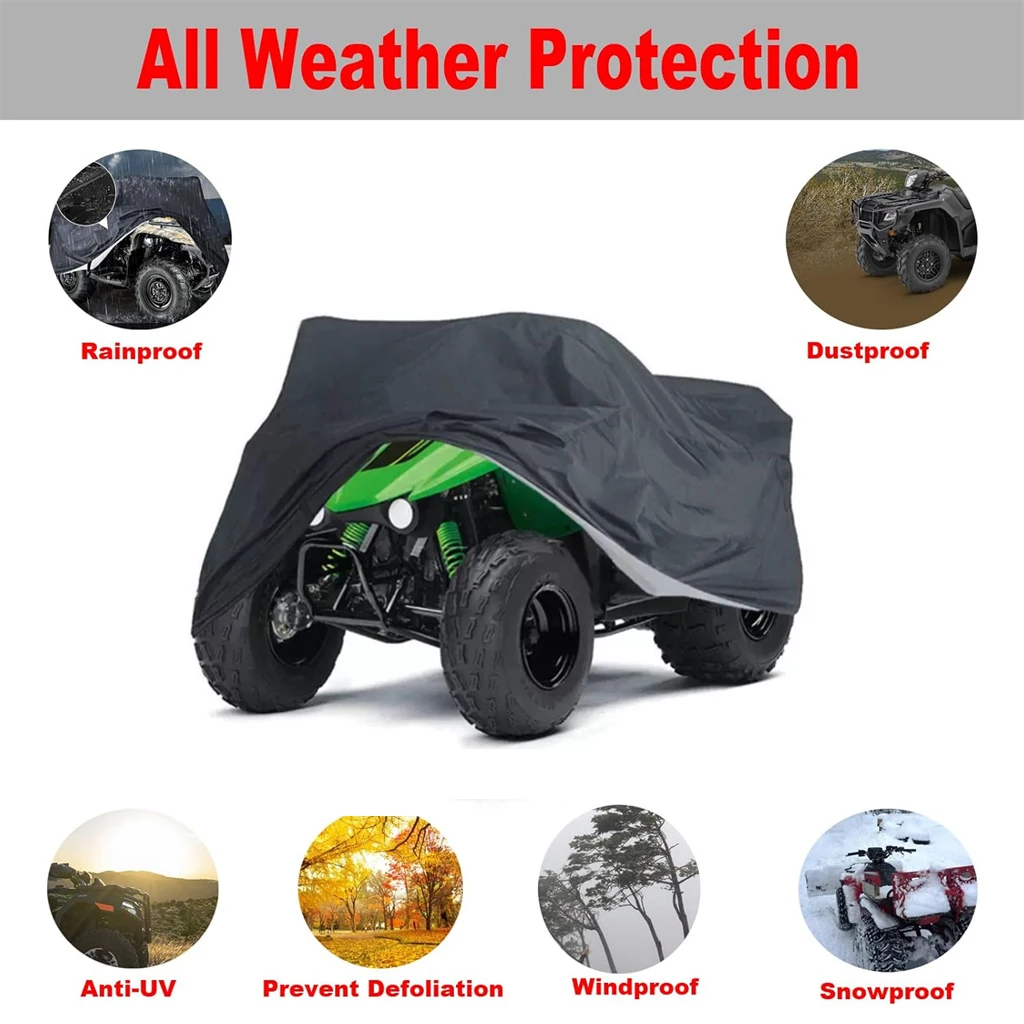 210D ATV Cover All Season Outdoor UV Protection For Honda forman 500 TRX500 2015 CForce 500 HO EPS 2022 Yamaha Kodiak 450
210D ATV Cover All Season Outdoor UV Protection For Honda forman 500 TRX500 2015 CForce 500 HO EPS 2022 Yamaha Kodiak 450