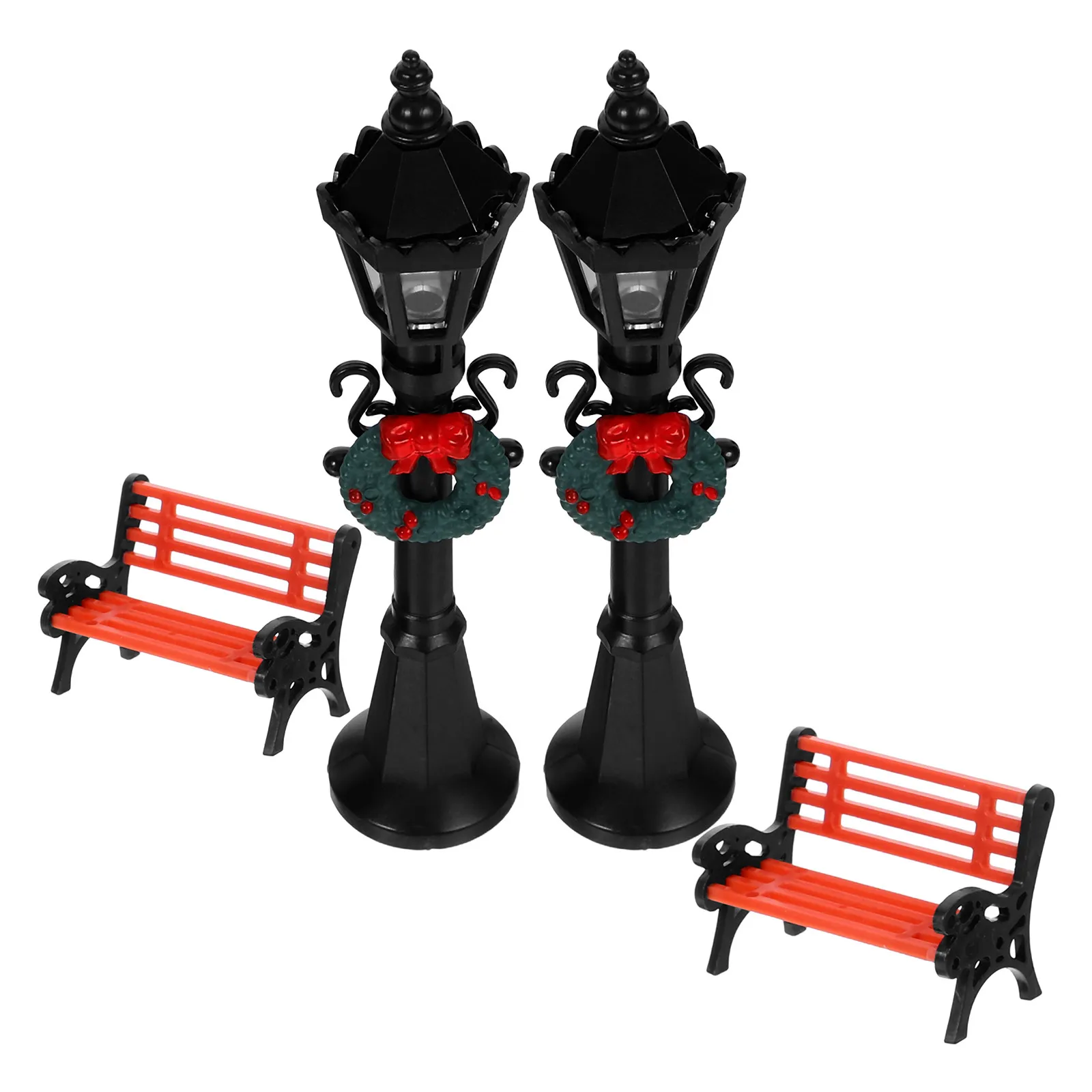 2Sets Highly Realistic Miniature Street Light with Park Bench Elegant Whimsical Mini Garden Dollhouse Pathway Christmas Village
2Sets Highly Realistic Miniature Street Light with Park Bench Elegant Whimsical Mini Garden Dollhouse Pathway Christmas Village