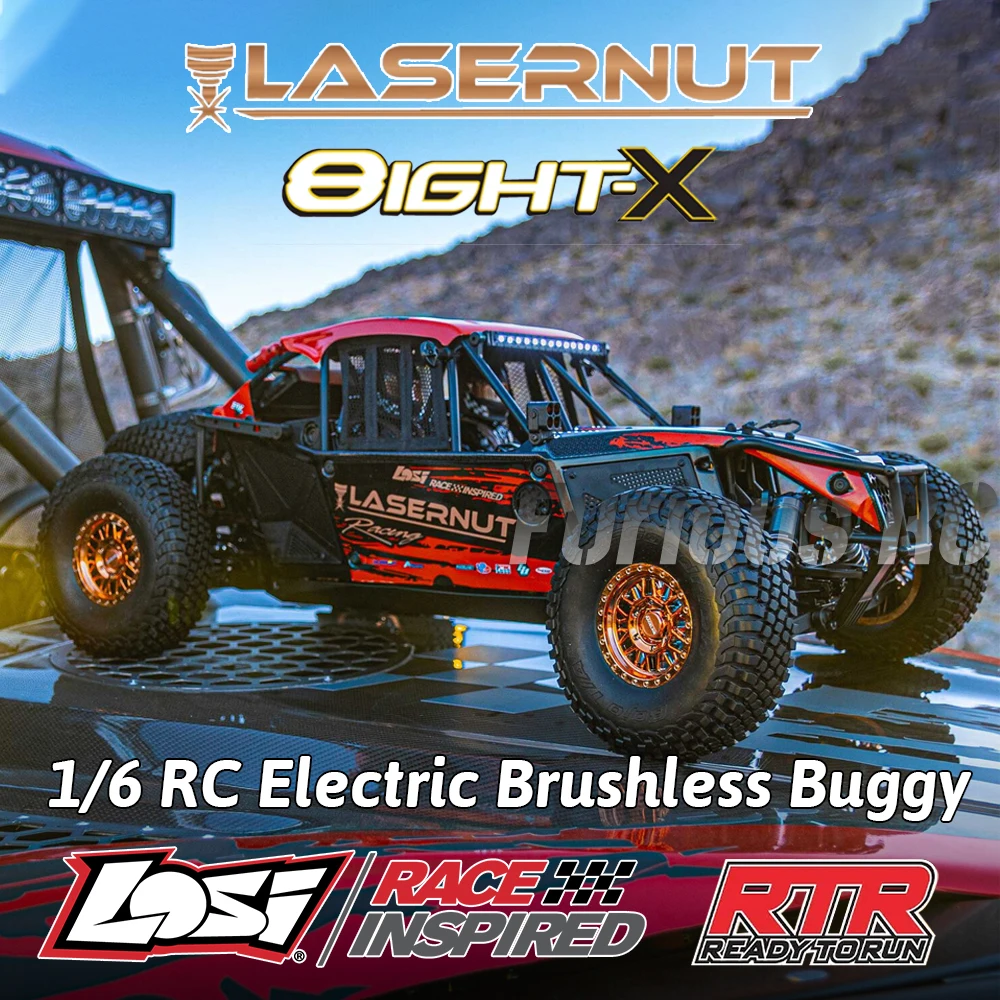 LOSI 8ight-X Super Lasernut Buggy LOS04019 1/6 4WD Brushless RTR RC Electric Remote Control Model Car Adult Children Toys
LOSI 8ight-X Super Lasernut Buggy LOS04019 1/6 4WD Brushless RTR RC Electric Remote Control Model Car Adult Children Toys