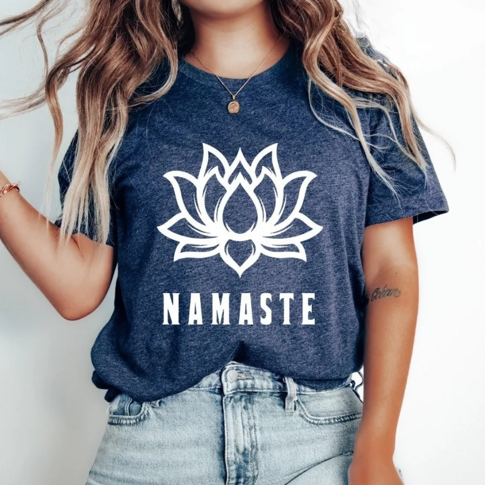 Namaste Shirt Minimalist Lotus Pattern Tee Lotus Flower Tops Namaste Yoga Lover Clothes Ropa De Mujer
Namaste Shirt Minimalist Lotus Pattern Tee Lotus Flower Tops Namaste Yoga Lover Clothes Ropa De Mujer