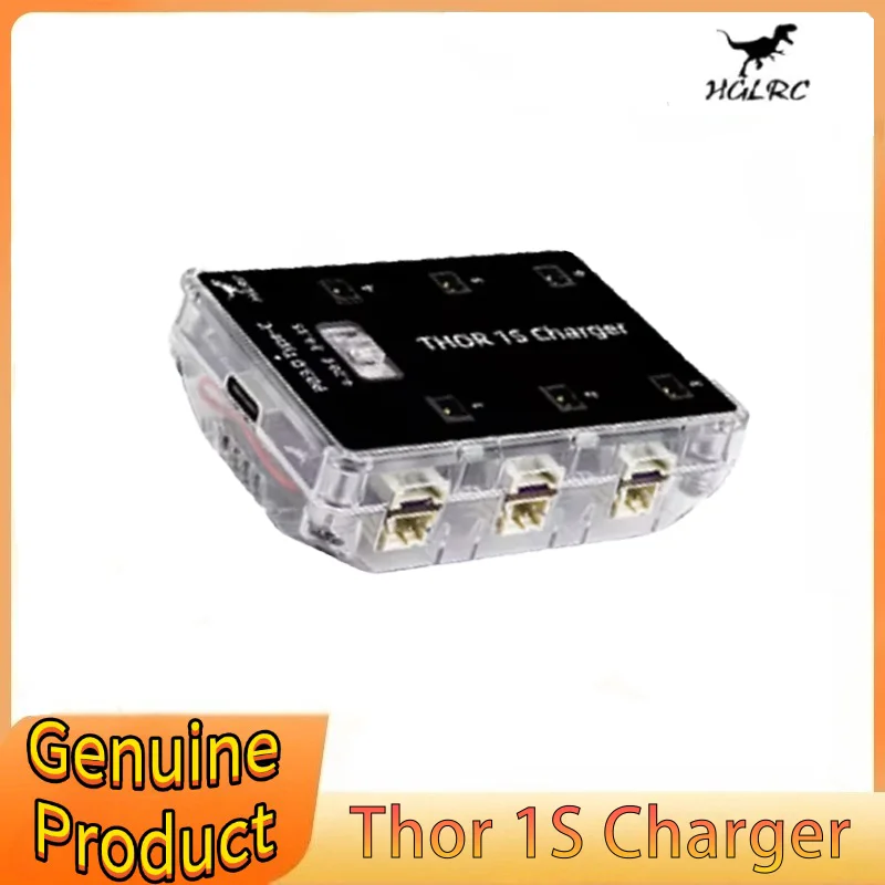HGLRC Thor 1S Charger V2 6 Port Max 65W for PH2.0 MX2.0 A30 BT2.0 Plug 4.2V 4.35V LIHV 1S LiPo Battery
HGLRC Thor 1S Charger V2 6 Port Max 65W for PH2.0 MX2.0 A30 BT2.0 Plug 4.2V 4.35V LIHV 1S LiPo Battery