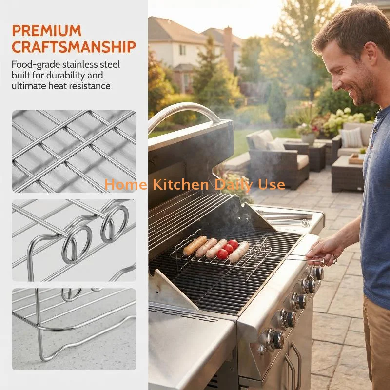 portableDouble Layer Grill Rack Air Electric Fryer BBQ Accessories 430 Stainless Steel Removable Shelf for Versatile Kitchen Use
portableDouble Layer Grill Rack Air Electric Fryer BBQ Accessories 430 Stainless Steel Removable Shelf for Versatile Kitchen Use