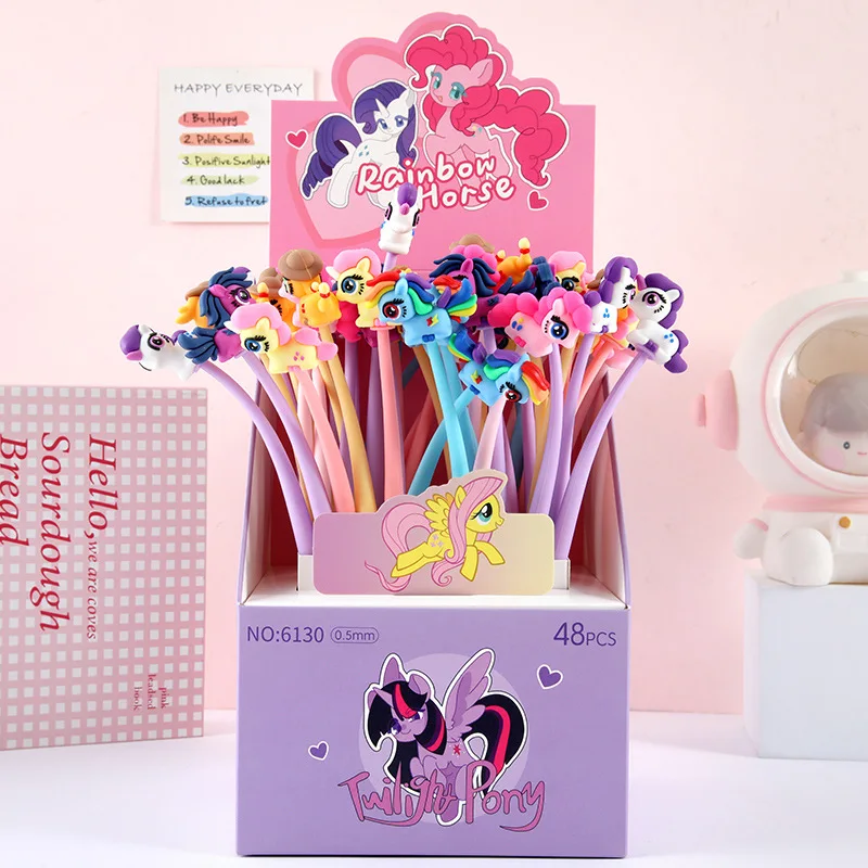 6/48pcs My Little Pony pen neutral pen new kawaii soft rubber rocking pen 0.5mm creative stationery learning supplies gift
6/48pcs My Little Pony pen neutral pen new kawaii soft rubber rocking pen 0.5mm creative stationery learning supplies gift
