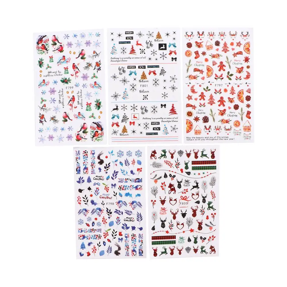 Winter Self Adhesive Manicure Merry Christmas Snowflake Elk Nail Accessories Nail Art Decor Nail Decal Christmas Nail Sticker
Winter Self Adhesive Manicure Merry Christmas Snowflake Elk Nail Accessories Nail Art Decor Nail Decal Christmas Nail Sticker