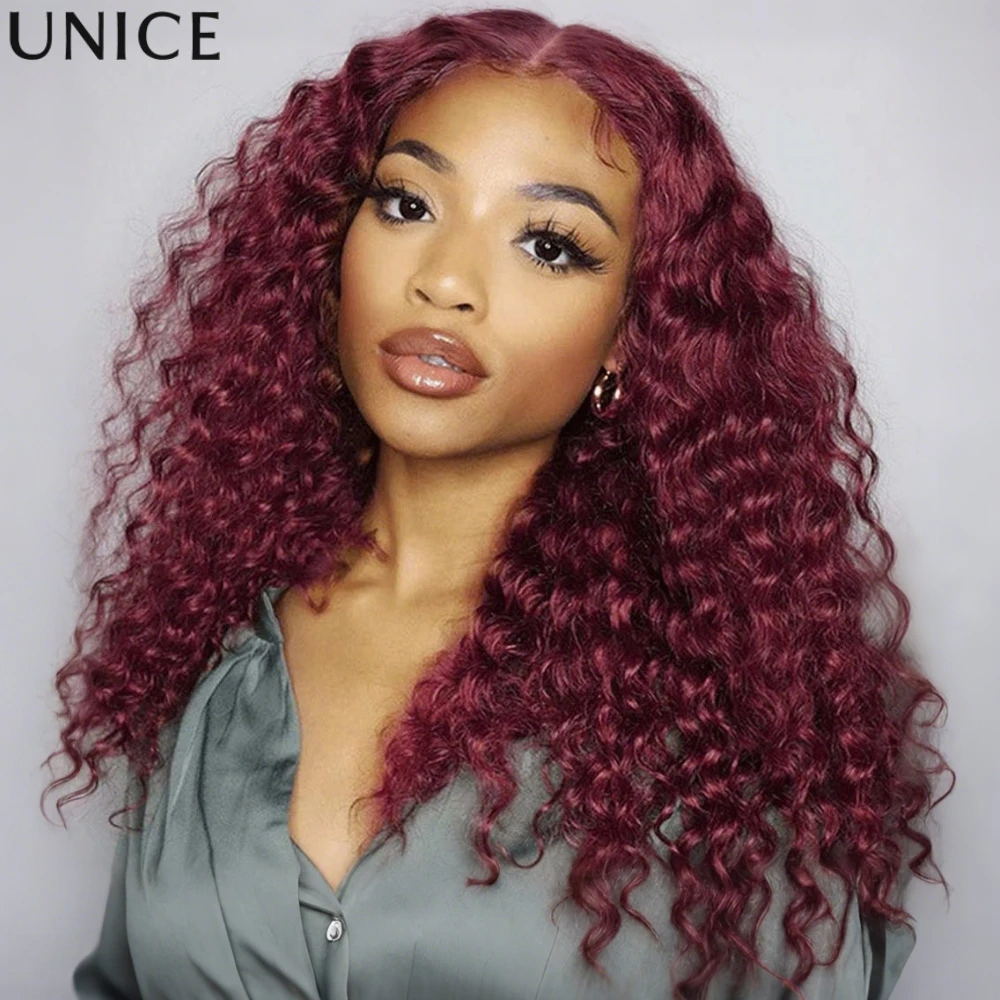 UNice 99J Burgundy Water Wave 13x4 Lace Front Human Hair Wig With Invisi Drawstring Pre Everything Peel & Stick Glueless Wigs
UNice 99J Burgundy Water Wave 13x4 Lace Front Human Hair Wig With Invisi Drawstring Pre Everything Peel & Stick Glueless Wigs