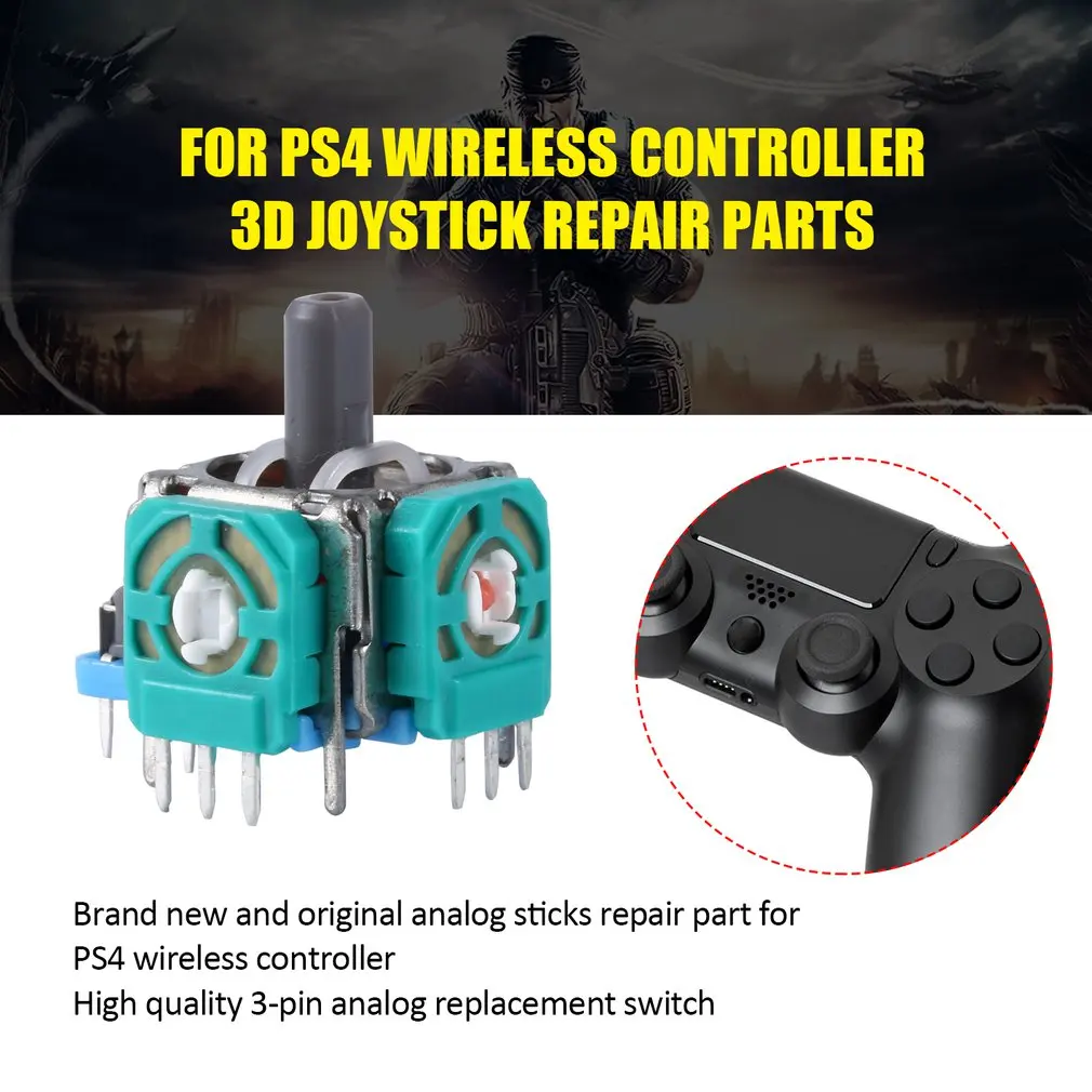 3D Analog Thumb Sticks Sensor Module Potentiometer for PlayStation 4 PS4 Controller for XBox One S X 360 Dropshipping Wholesale
3D Analog Thumb Sticks Sensor Module Potentiometer for PlayStation 4 PS4 Controller for XBox One S X 360 Dropshipping Wholesale