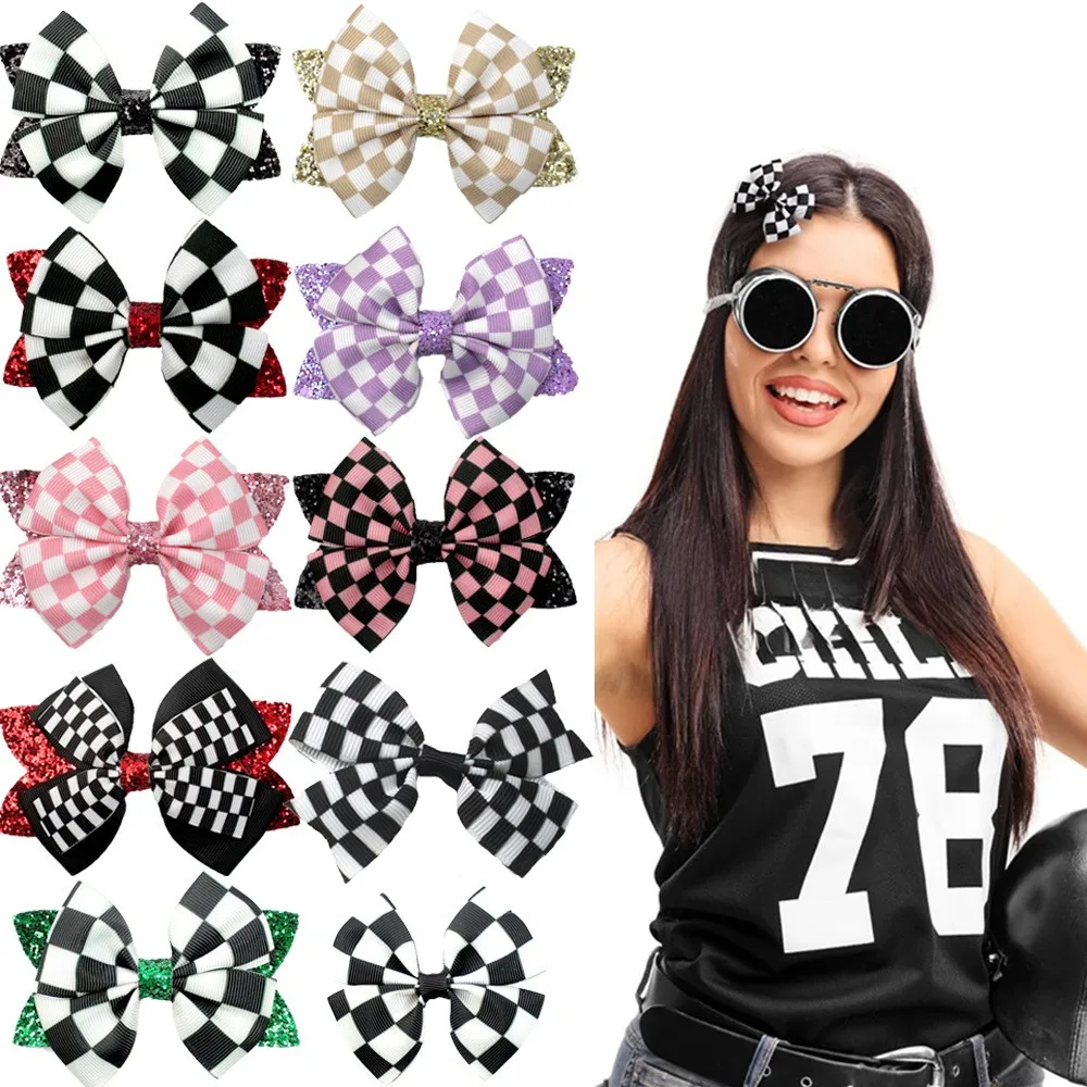 30pcs Glitter Bow Hair Clips Assorted White Black Plaid Prints Girls Women Kids Sports Barrettes Hairpins Bulk Headwear
30pcs Glitter Bow Hair Clips Assorted White Black Plaid Prints Girls Women Kids Sports Barrettes Hairpins Bulk Headwear