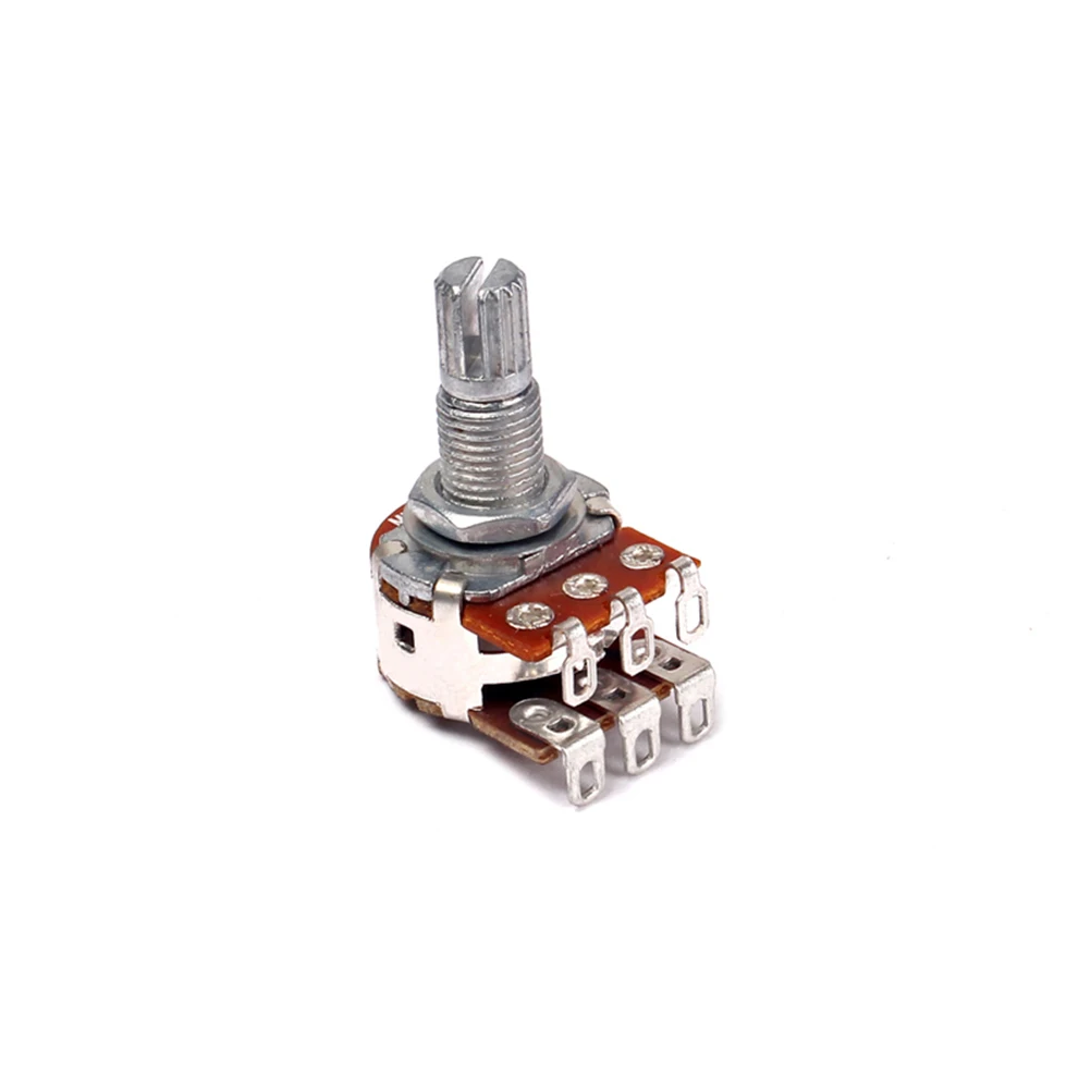 Guitar Accessory Long Knurled MN500K Split Shaft Audio Taper Potentiometer Dual Pot for Volume or Tone
Guitar Accessory Long Knurled MN500K Split Shaft Audio Taper Potentiometer Dual Pot for Volume or Tone