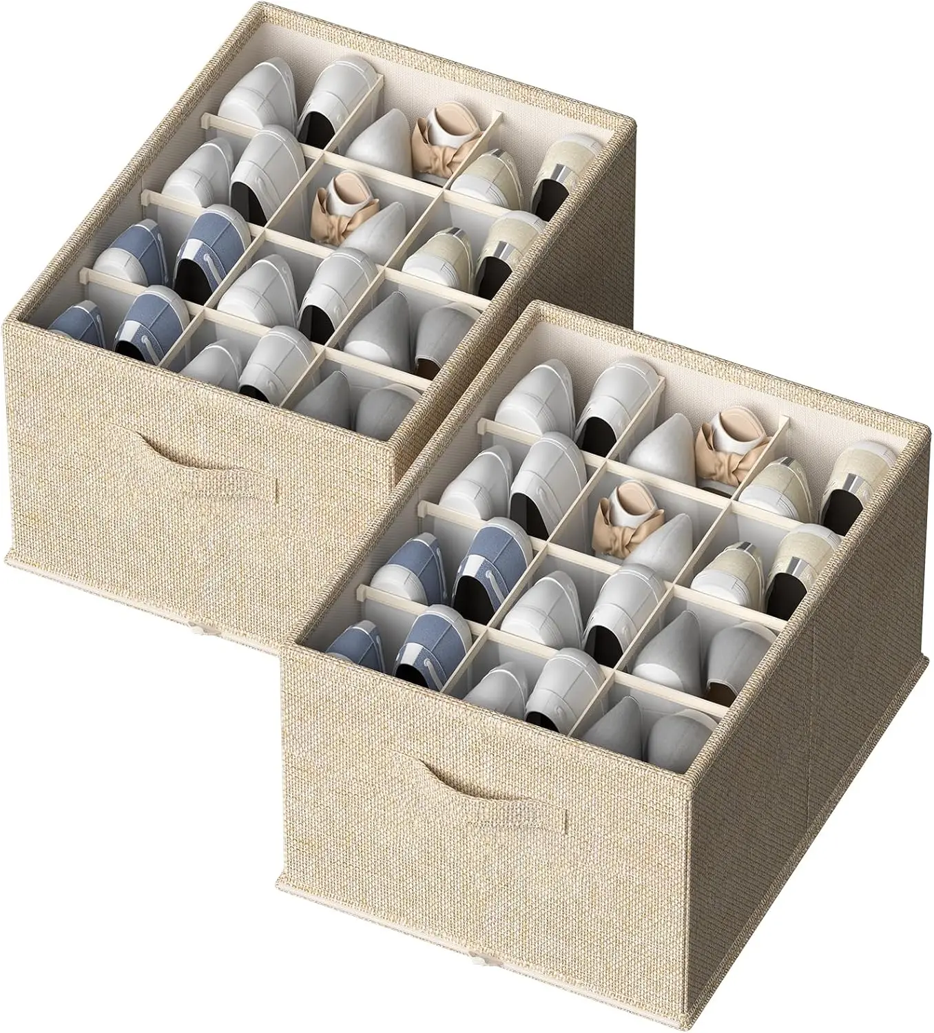Foldable Shoe Organizer for Closet, Holds up to 24 Pairs with Bottom Support - Space Saving Storage
Foldable Shoe Organizer for Closet, Holds up to 24 Pairs with Bottom Support - Space Saving Storage