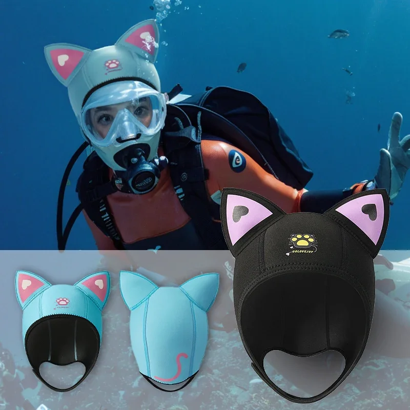 Cat Ears Diving Hat for Women Men Quick-Drying Breathableear Protection Diving Head Cover Cute Swimming Hat with Chin Straps
Cat Ears Diving Hat for Women Men Quick-Drying Breathableear Protection Diving Head Cover Cute Swimming Hat with Chin Straps