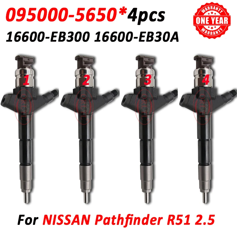 4pcs 16600-EB300 16600-EB30A Diesel Fuel Injector Nozzle 095000-5650 16600-EB30E for Nissan Pathfinder R51
4pcs 16600-EB300 16600-EB30A Diesel Fuel Injector Nozzle 095000-5650 16600-EB30E for Nissan Pathfinder R51