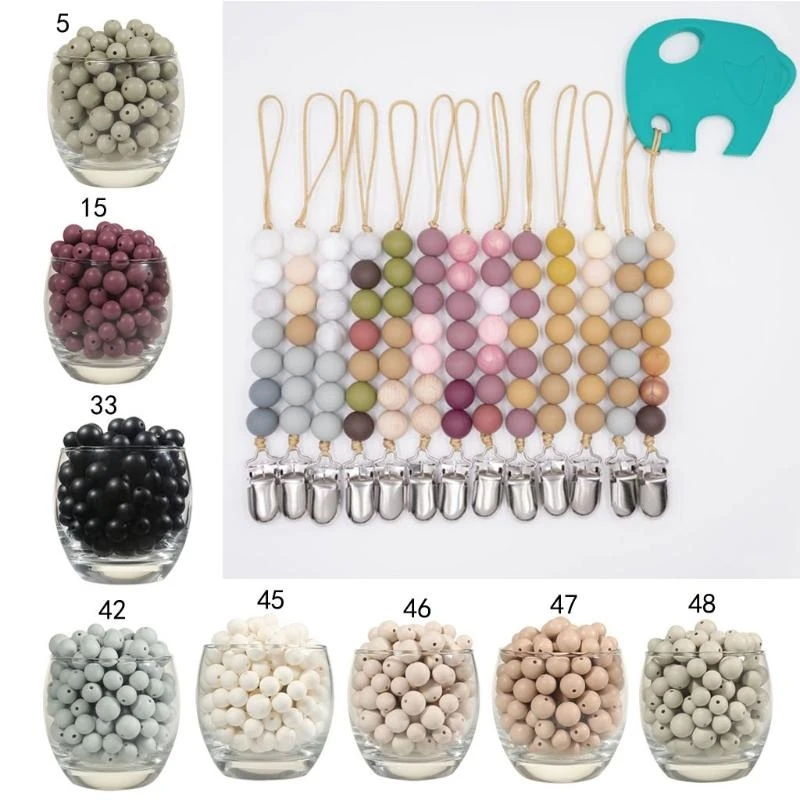 M76C 20pcs/lot Round Loose Beads Silicone Beads Baby Teether 12mm Silicone Beads DIY Pacifier Clip
M76C 20pcs/lot Round Loose Beads Silicone Beads Baby Teether 12mm Silicone Beads DIY Pacifier Clip