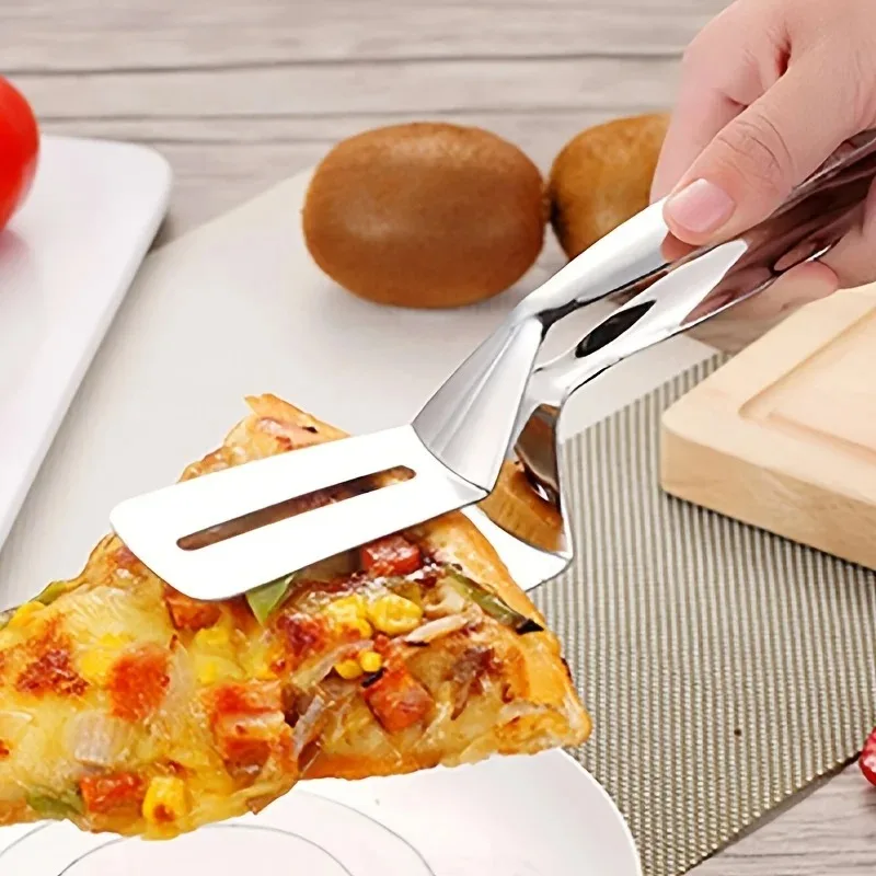 1 stainless steel food clamp, barbecue bread holder, durable frying pan holder, fish spatula, household kitchen utensil
1 stainless steel food clamp, barbecue bread holder, durable frying pan holder, fish spatula, household kitchen utensil