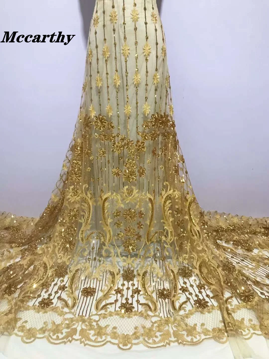 5 Yards Tulle Net African Lace Fabric 2023 High Quality Gold Nigeria Luxury Sequins Fabrics for Wedding Evening Dress Sewing
5 Yards Tulle Net African Lace Fabric 2023 High Quality Gold Nigeria Luxury Sequins Fabrics for Wedding Evening Dress Sewing