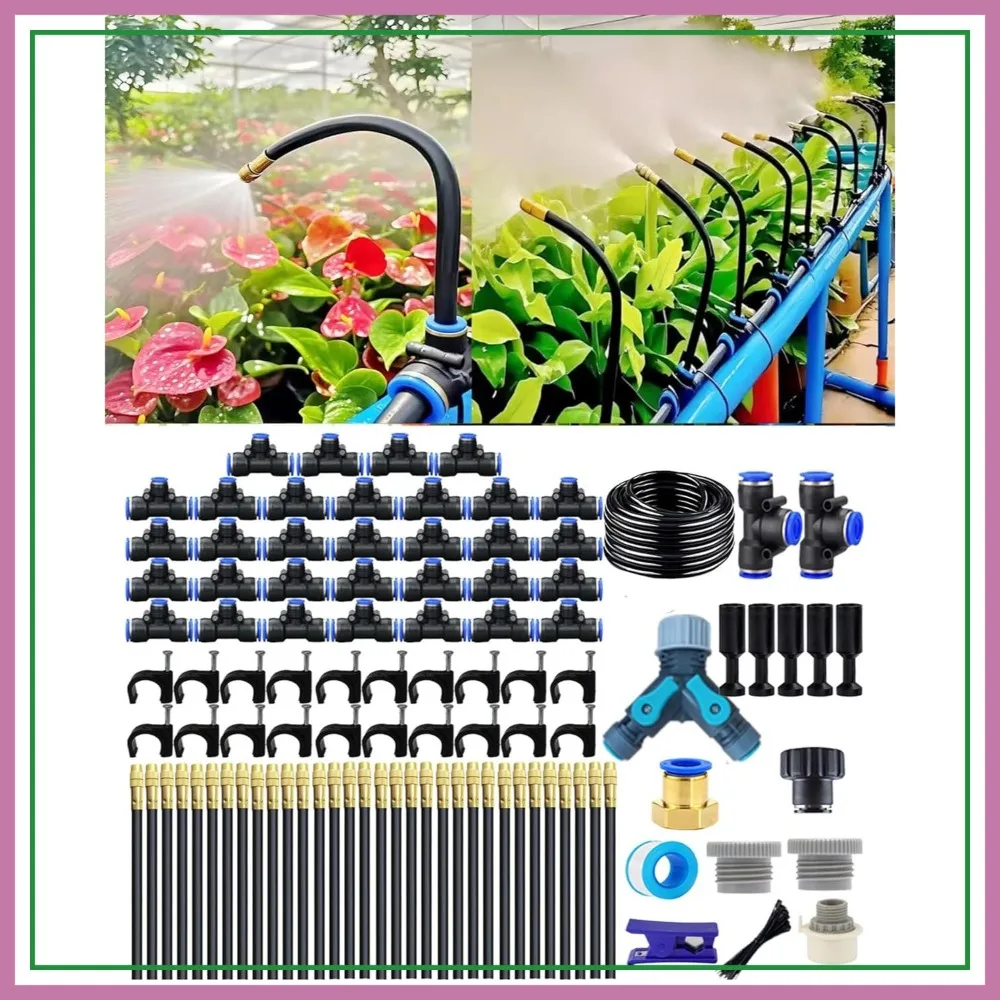 Drip Irrigation Kit 165FT: 360° Adjustable Copper Micro Sprinklers for Potted Plants, Garden, Lawn, Patio, Balcony
Drip Irrigation Kit 165FT: 360° Adjustable Copper Micro Sprinklers for Potted Plants, Garden, Lawn, Patio, Balcony