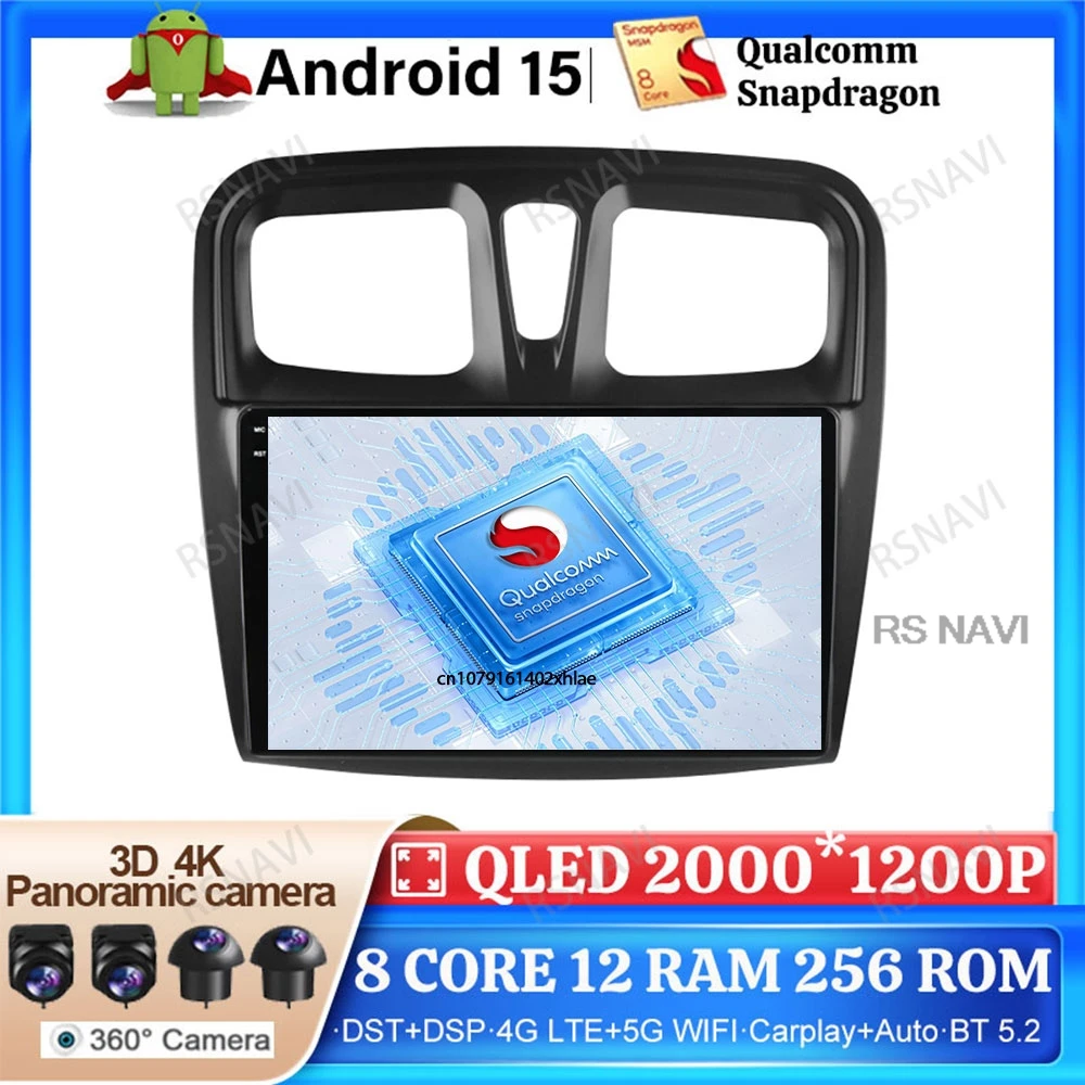 Android 15 Car Radio FOR Renault Logan 2 Sandero 2 2012 - 2019 BT Stereo 4G LTE Wireless Carplay Auto GPS Autoradio DSP QLED DVD
Android 15 Car Radio FOR Renault Logan 2 Sandero 2 2012 - 2019 BT Stereo 4G LTE Wireless Carplay Auto GPS Autoradio DSP QLED DVD