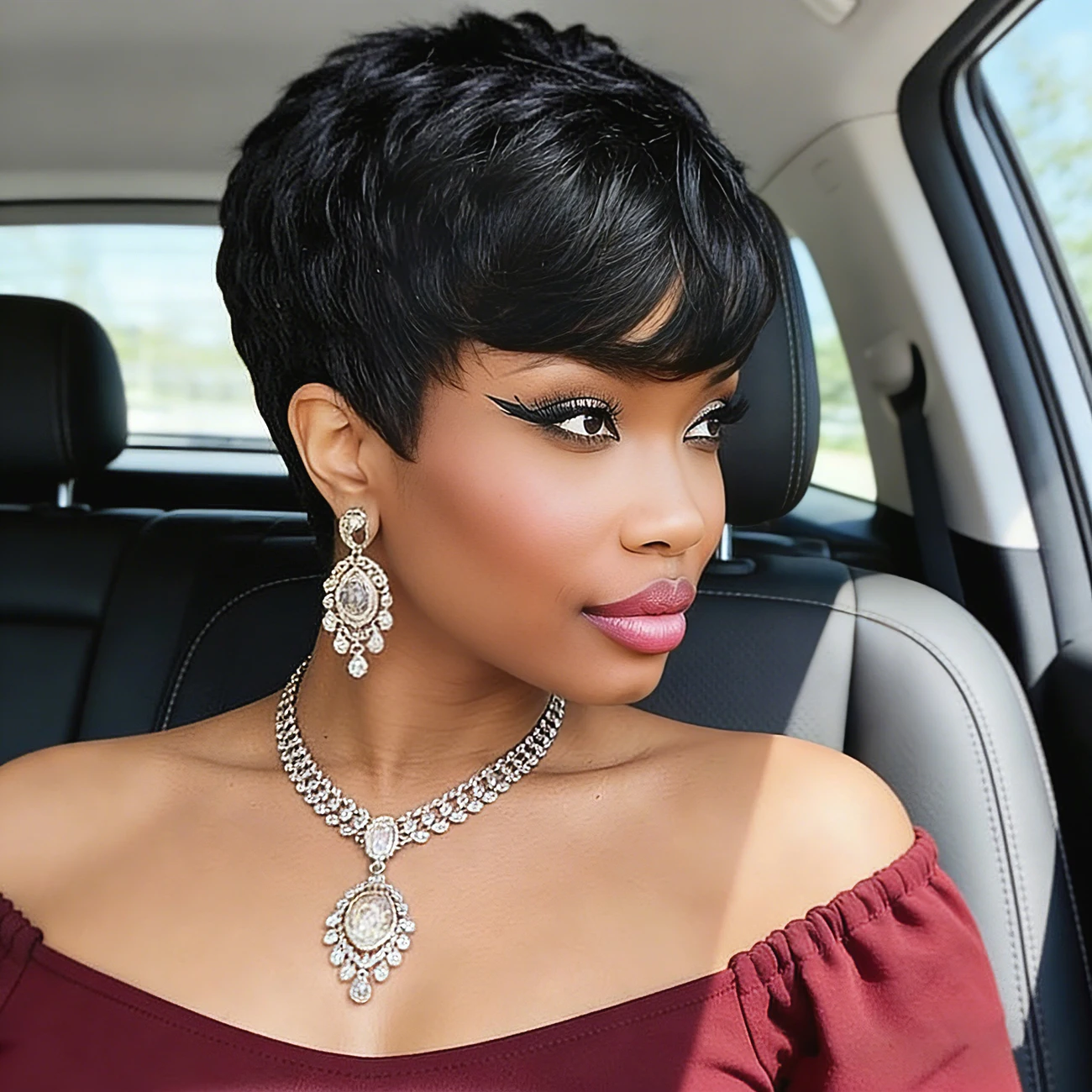 Short Pixie Cut Wig Human Hair Wigs With Bangs Natural Wigs Pixie Cut Remy Brazilian Wig Full Machine Made
Short Pixie Cut Wig Human Hair Wigs With Bangs Natural Wigs Pixie Cut Remy Brazilian Wig Full Machine Made