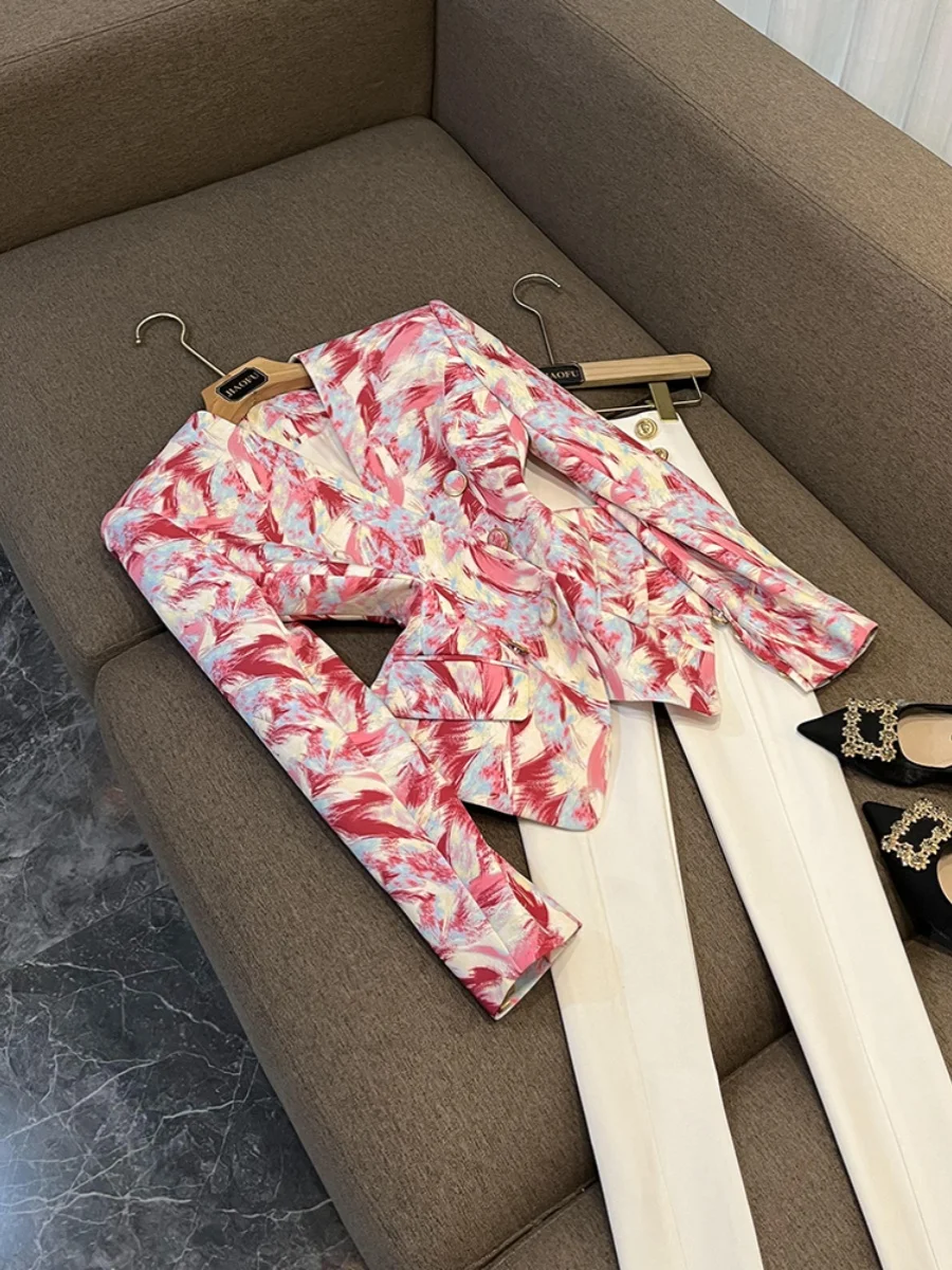 Новый костюм Faion Star Slim Fit с широкими лацканами и принтом перьев Jaet Commute Sle Long Sve с растительным цветочным узором
Новый костюм Faion Star Slim Fit с широкими лацканами и принтом перьев Jaet Commute Sle Long Sve с растительным цветочным узором