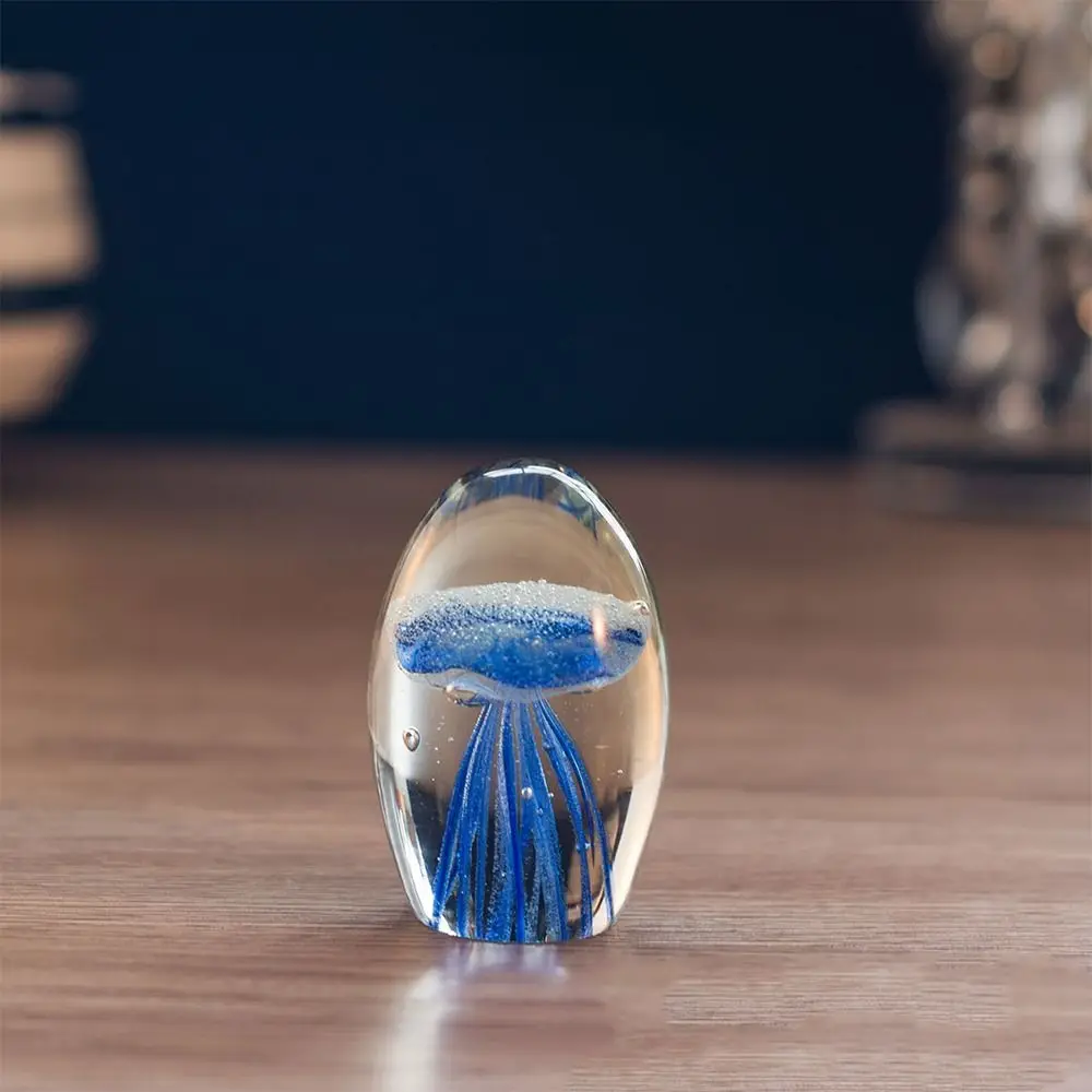 Mini Crystal Jellyfish Figurines Glass Craft Handmade Jellyfish Art Statue Multi-color Transparent Desktop Jellyfish Ornament
Mini Crystal Jellyfish Figurines Glass Craft Handmade Jellyfish Art Statue Multi-color Transparent Desktop Jellyfish Ornament
