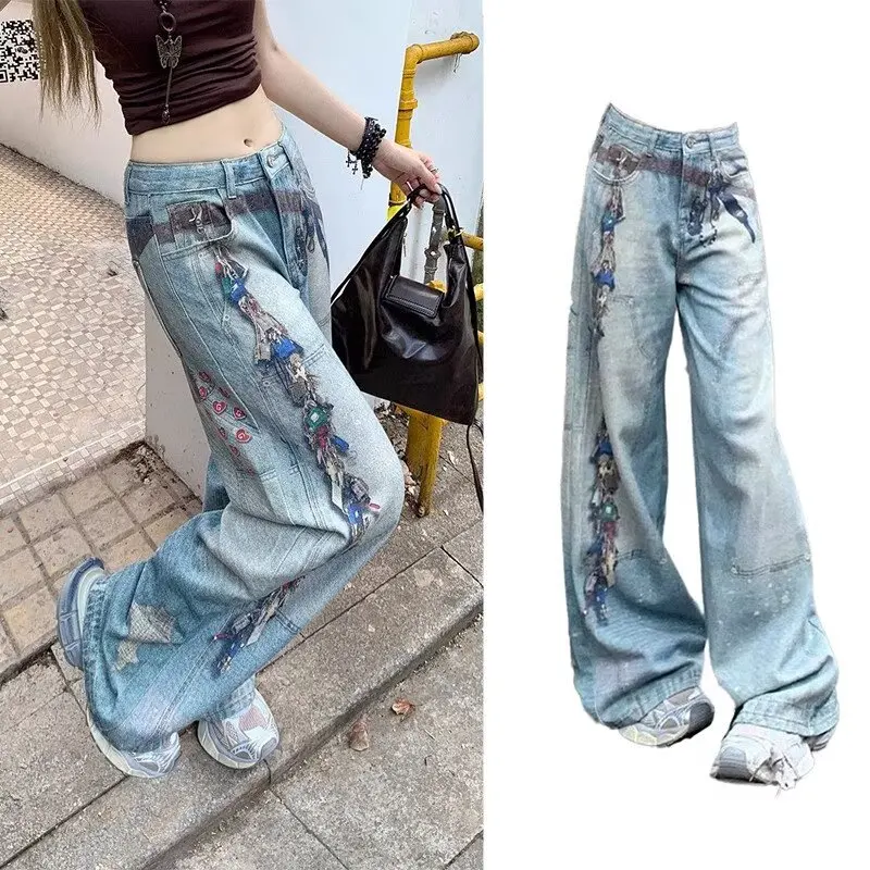 Женские мешковатые джинсы с принтом граффити Y2k, винтажные джинсовые брюки в стиле Харадзюку, японские брюки в стиле хип-хоп 2000-х годов, брюки большого размера
Женские мешковатые джинсы с принтом граффити Y2k, винтажные джинсовые брюки в стиле Харадзюку, японские брюки в стиле хип-хоп 2000-х годов, брюки большого размера