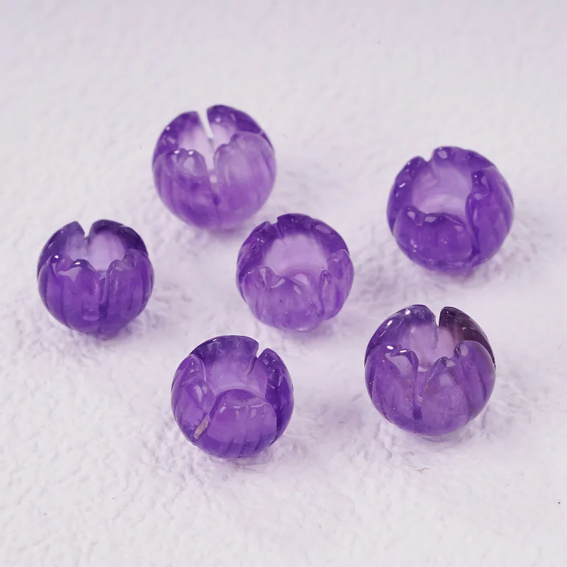 5pieces Amethyst carved bud flower 10mm full hole for DIY jewelry making loose beads FPPJ wholesale nature
5pieces Amethyst carved bud flower 10mm full hole for DIY jewelry making loose beads FPPJ wholesale nature