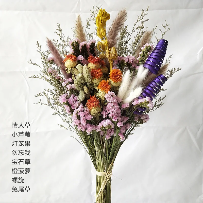Dry Flower Bouquet Living Room Decoration Ornaments Natural Air Dried DIY Materials Mixed Matched With Finished Gifts
Dry Flower Bouquet Living Room Decoration Ornaments Natural Air Dried DIY Materials Mixed Matched With Finished Gifts