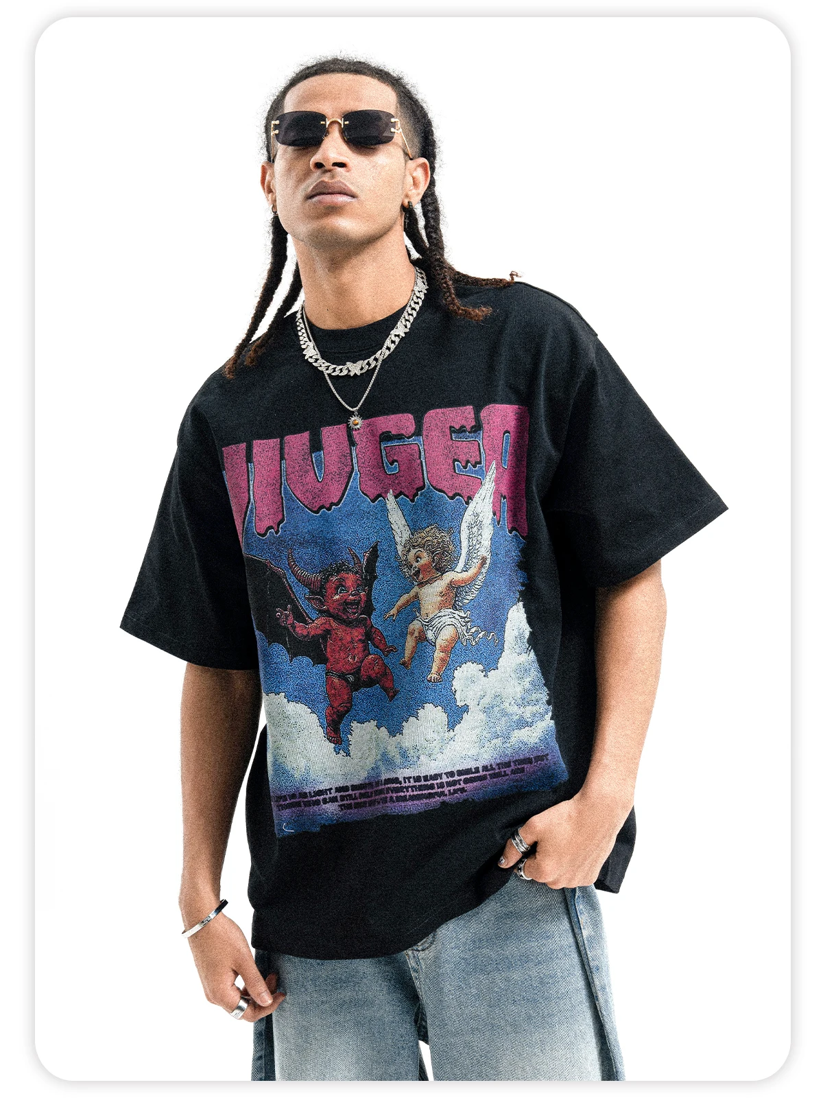 American Trend Brand Stars Have The Same T-shirt, Comfortable for Men and Women To Wear for Daily Commuting
American Trend Brand Stars Have The Same T-shirt, Comfortable for Men and Women To Wear for Daily Commuting