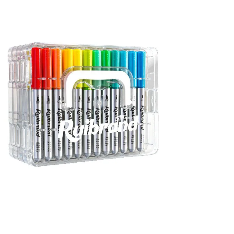 The New Straight-liquid Acrylic Marker Pen Soft Head Student Art Watercolor Pen Impermeable Color Stackable Color Brush
The New Straight-liquid Acrylic Marker Pen Soft Head Student Art Watercolor Pen Impermeable Color Stackable Color Brush