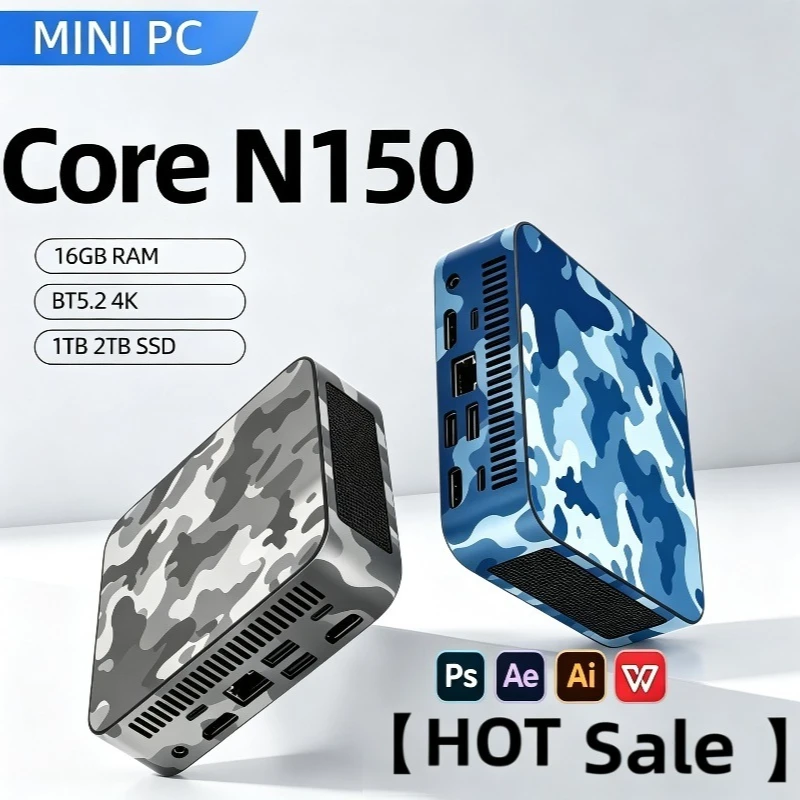 2026 New Intel Core N150 MINI PC 16GB RAM 1TB 2TB SSD WIFI 6 BT5.2 4K HD Mini Gaming Office Study Pc
2026 New Intel Core N150 MINI PC 16GB RAM 1TB 2TB SSD WIFI 6 BT5.2 4K HD Mini Gaming Office Study Pc
