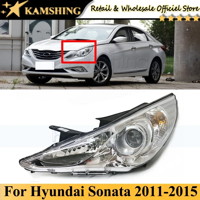 CAPQX Front bumper head light lamp Halogen For Hyundai Sonata 2011 2012 2013 2014 2015 head lamp light headlamp 6Pin
CAPQX Front bumper head light lamp Halogen For Hyundai Sonata 2011 2012 2013 2014 2015 head lamp light headlamp 6Pin