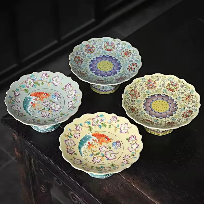 DSA Chinese blue and white porcelain high-footed fruit plate coffee table refreshment snack plate exquisite high-footed fruit
DSA Chinese blue and white porcelain high-footed fruit plate coffee table refreshment snack plate exquisite high-footed fruit