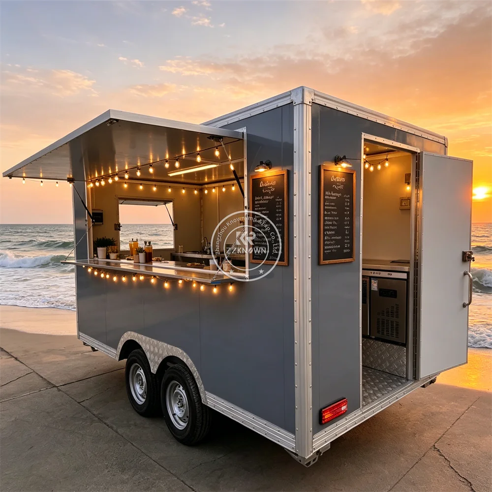 Mobile Food Cart Stainless Steel Commercial Snack Truck Multifunctional Coffee BBQ Catering Trailer For Outdoor Street Vending
Mobile Food Cart Stainless Steel Commercial Snack Truck Multifunctional Coffee BBQ Catering Trailer For Outdoor Street Vending