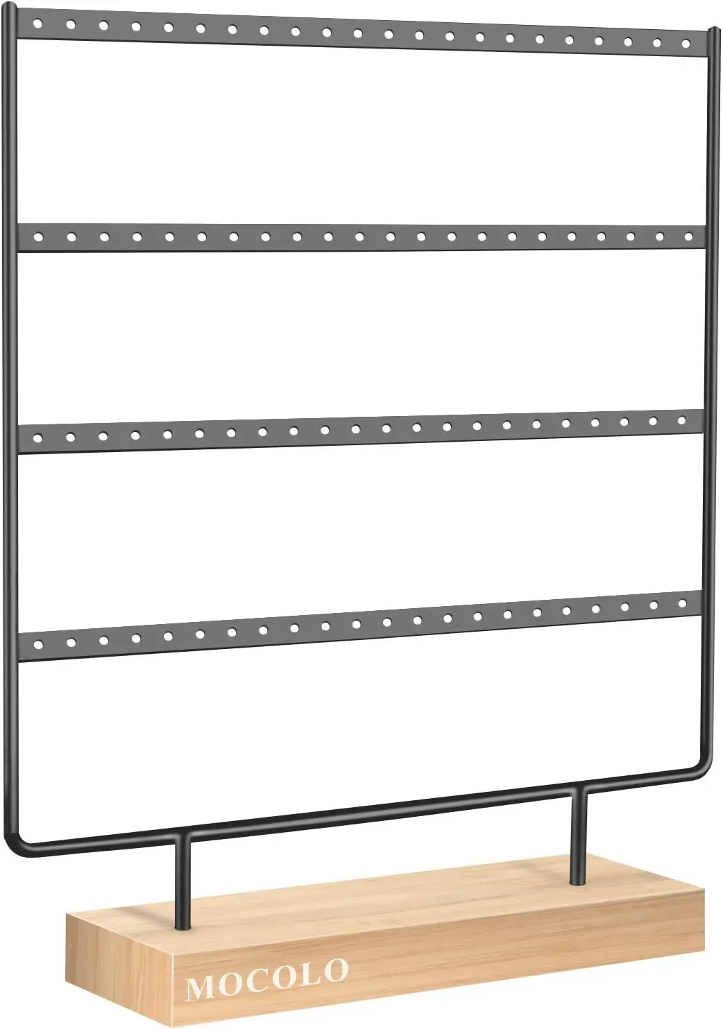 Mocolo Earring Holder Stand, Earring Organizer Display Holder Stand for Hanging Earrings(88 Holes & 4 Layers)
Mocolo Earring Holder Stand, Earring Organizer Display Holder Stand for Hanging Earrings(88 Holes & 4 Layers)