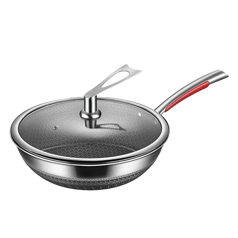 304 Stainless Steel Double-sided Honeycomb Frying Pan Uncoated Flat Bottom Non-stick Frying Pan Induction Cooker Gas Universal
304 Stainless Steel Double-sided Honeycomb Frying Pan Uncoated Flat Bottom Non-stick Frying Pan Induction Cooker Gas Universal