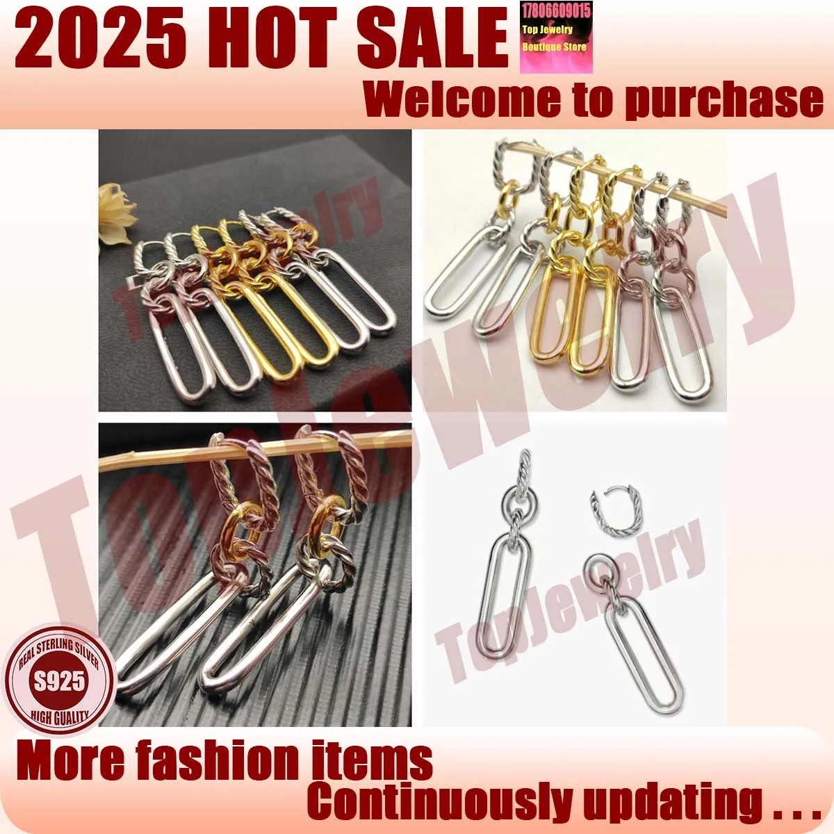 High end luxury boutique 2025 niche popular design color separation four ring twisted line personalized versatile earrings
High end luxury boutique 2025 niche popular design color separation four ring twisted line personalized versatile earrings