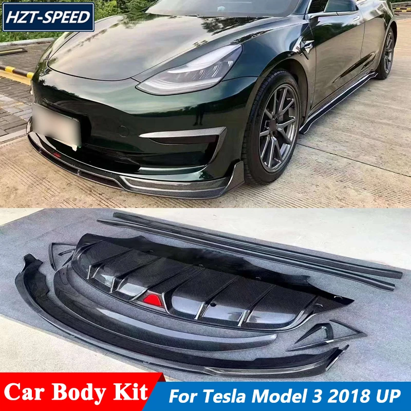 C Style Car Body Kit Front Bumper Lip Rear Diffuser Side Skirts Extensions With Fender Airs For Tesla Model 3 Tuning 2018 Up
C Style Car Body Kit Front Bumper Lip Rear Diffuser Side Skirts Extensions With Fender Airs For Tesla Model 3 Tuning 2018 Up