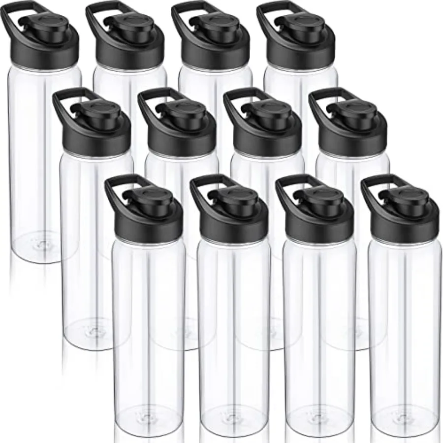 12 Pcs 24 OZ Water Bottles Bulk Reusable Plastic Sports Bottles Pack Portable Sports Water Cups for Adults School Teams Gym Hik
12 Pcs 24 OZ Water Bottles Bulk Reusable Plastic Sports Bottles Pack Portable Sports Water Cups for Adults School Teams Gym Hik