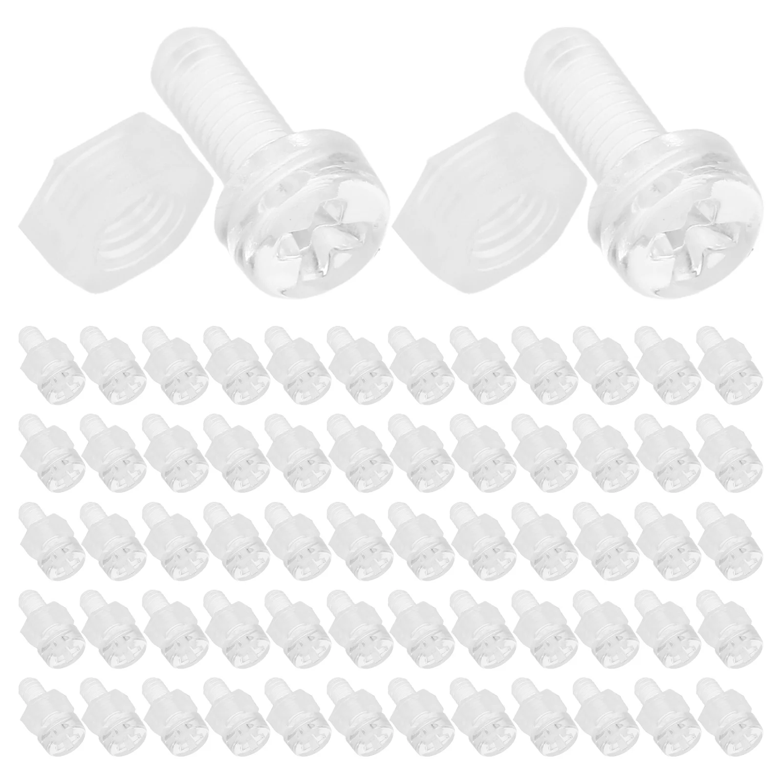 100pcs Acrylic Clear Plastic Triangle Screw Nut Kit Code Furniture Parts Hardware Kit Sturdy Transparent
100pcs Acrylic Clear Plastic Triangle Screw Nut Kit Code Furniture Parts Hardware Kit Sturdy Transparent