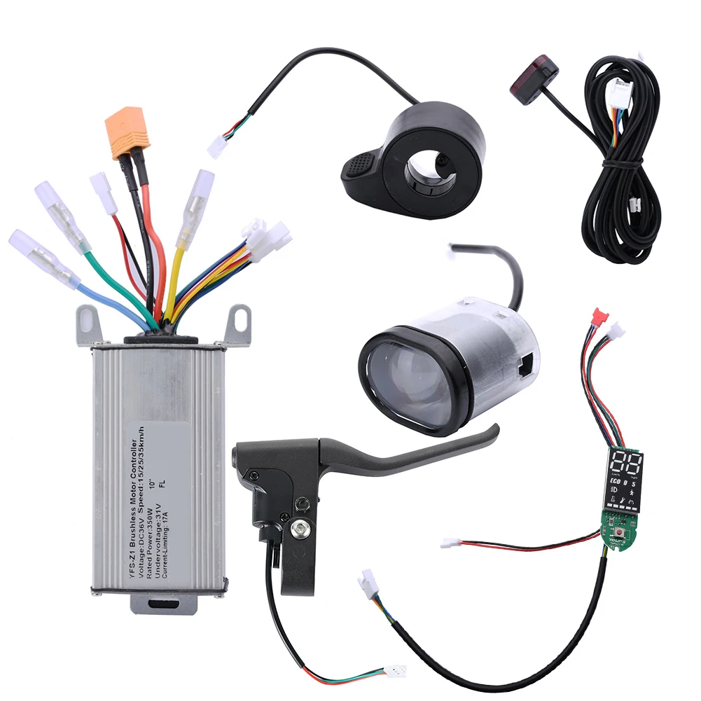 36V 500W Electric Scooter Controller with Dashboard Brake Lever and Lights for Optimal Riding Experience on For 10 inch Models
36V 500W Electric Scooter Controller with Dashboard Brake Lever and Lights for Optimal Riding Experience on For 10 inch Models