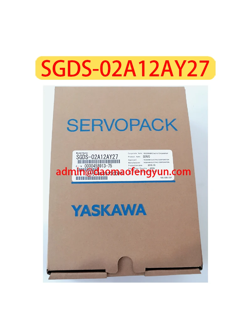 SGDS-02A12AY27 Brand New Servo Drive,SGDS 02A12AY27,Fast shipping,In Stock 
SGDS-02A12AY27 Brand New Servo Drive,SGDS 02A12AY27,Fast shipping,In Stock
