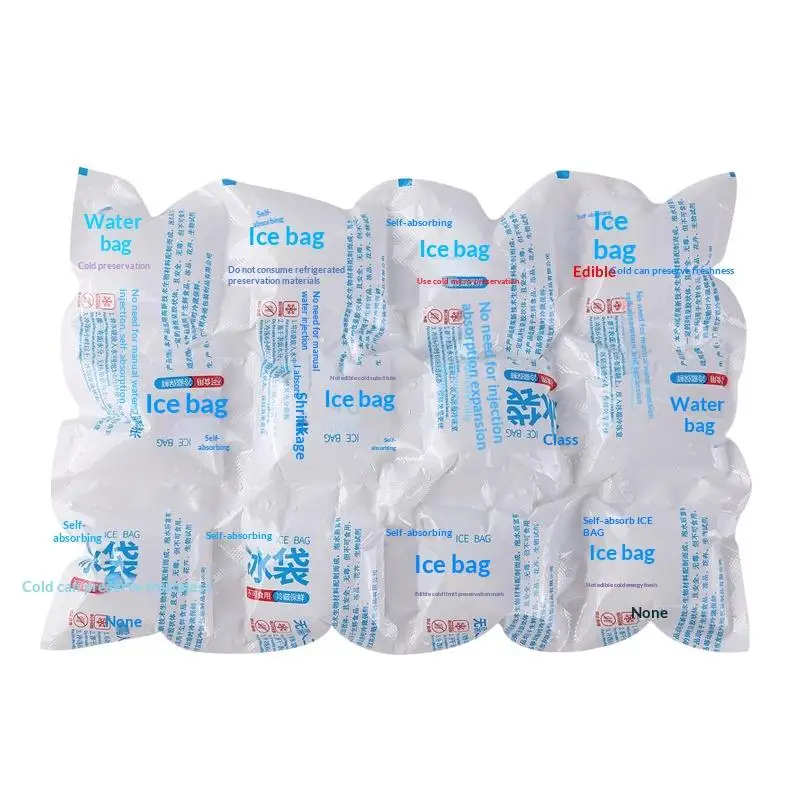 Reusable Absorbent Gel Ice Packs Self Priming Cold Pack for Beverage Cooling Food Preservation
Reusable Absorbent Gel Ice Packs Self Priming Cold Pack for Beverage Cooling Food Preservation