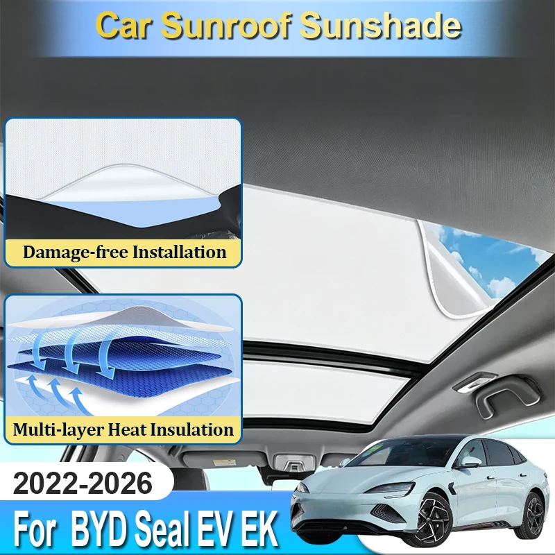 Sunroof Sunshade For BYD Seal EV EK Accesories 2022 2023 2024 2025 2026 Electrostatic Static Cling Sun Cover Blocker Car Tools
Sunroof Sunshade For BYD Seal EV EK Accesories 2022 2023 2024 2025 2026 Electrostatic Static Cling Sun Cover Blocker Car Tools