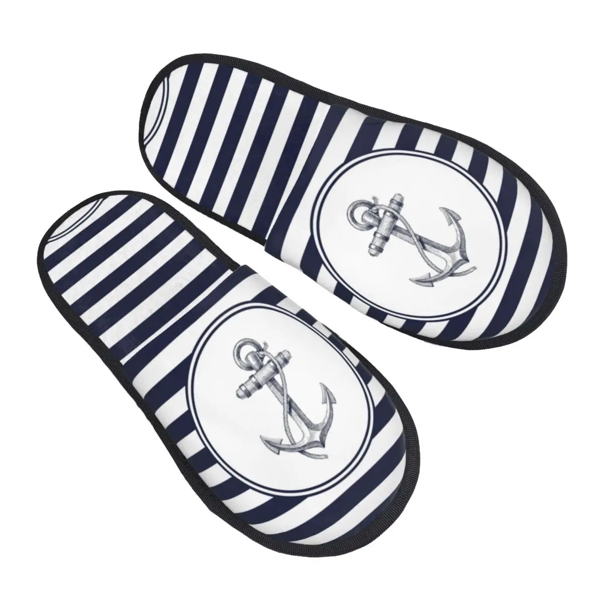 Изготовленные на заказ домашние тапочки с якорем и темно-синими полосками, мягкие домашние тапочки из пены с эффектом памяти, женские уютные теплые нескользящие тапочки для морского моряка
Изготовленные на заказ домашние тапочки с якорем и темно-синими полосками, мягкие домашние тапочки из пены с эффектом памяти, женские уютные теплые нескользящие тапочки для морского моряка