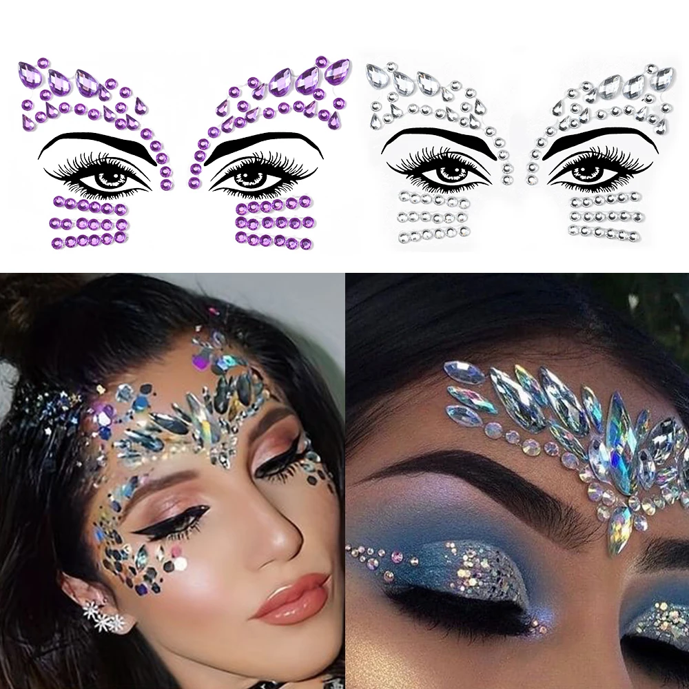 24-Color 3D/5D Rhinestone Face Tattoo Sticker Self-Adhesive Halloween Diamond Face Slider DIY Luxury Party Makeup Face Decal
24-Color 3D/5D Rhinestone Face Tattoo Sticker Self-Adhesive Halloween Diamond Face Slider DIY Luxury Party Makeup Face Decal