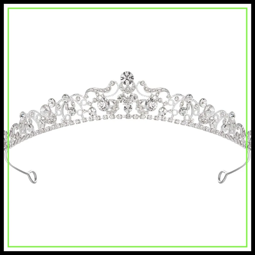 SWEETV Rhinestone Bridal Crown Princess Tiara Headpieces for Women Wedding
SWEETV Rhinestone Bridal Crown Princess Tiara Headpieces for Women Wedding