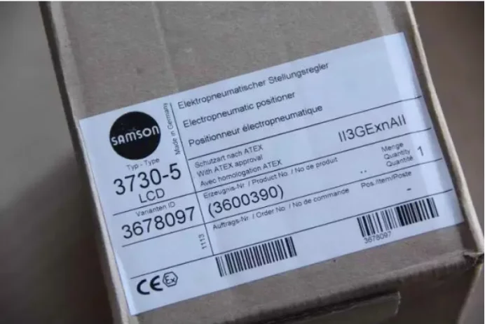 New stock 3730-58000000400000010.04 SAMSON Valve controller
New stock 3730-58000000400000010.04 SAMSON Valve controller