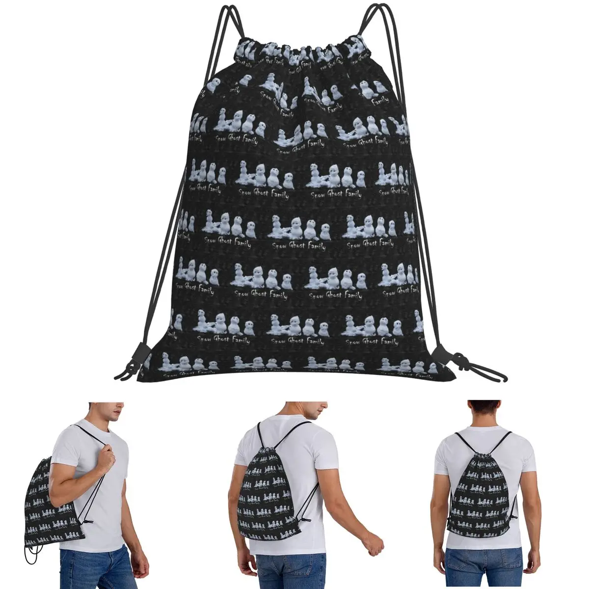 Snow Ghost Family Backpacks Casual Drawstring Bags Shoes Bag Book Bags for Man Woman Students
Snow Ghost Family Backpacks Casual Drawstring Bags Shoes Bag Book Bags for Man Woman Students