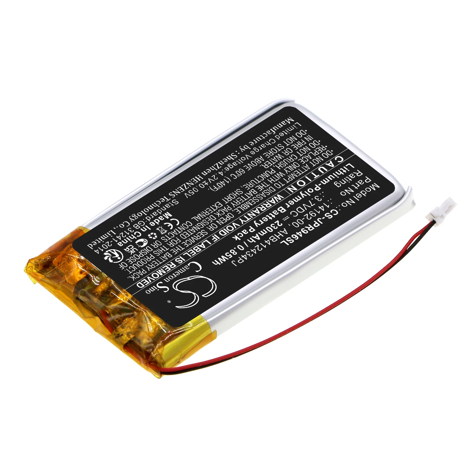 Cameron Sino 230mAh Wireless Headset Battery AHB412434PJ for Jabra Pro 9400, 9450, 9460, 9465, 9470
Cameron Sino 230mAh Wireless Headset Battery AHB412434PJ for Jabra Pro 9400, 9450, 9460, 9465, 9470