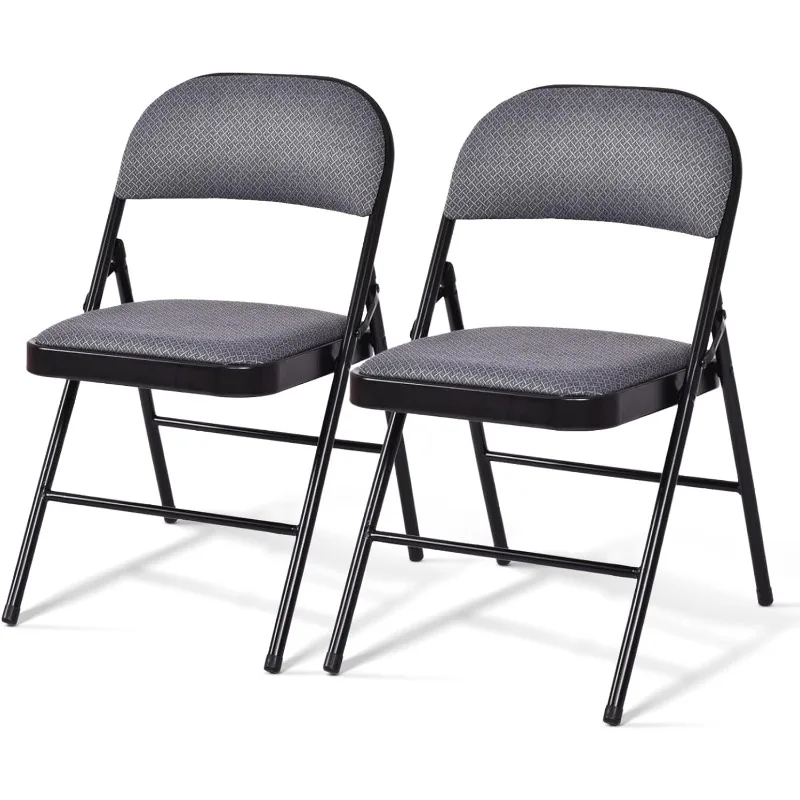 2 Pack Folding Chairs, Fabric Dining Chair Set with Padded Cushion and Back, Indoor Outdoor Upholstered Commercial Seat
2 Pack Folding Chairs, Fabric Dining Chair Set with Padded Cushion and Back, Indoor Outdoor Upholstered Commercial Seat